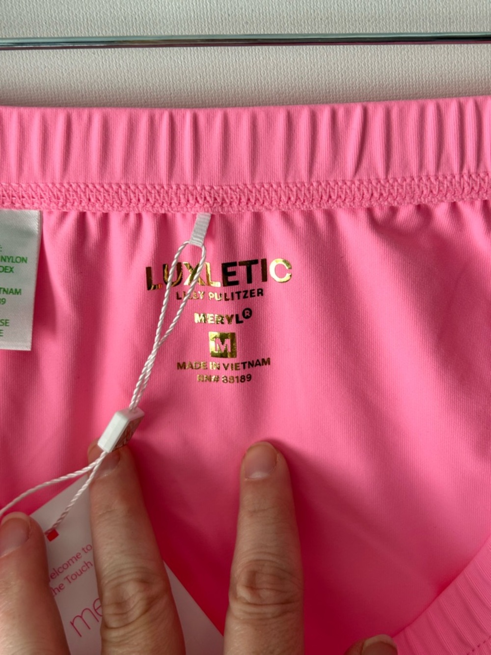 Lilly Pulitzer Women's Athletic Shorts - Neon Pink (G0134) - Picture 2 of 9